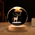 Top Quality Custom Milky Way Galaxy 3D Laser Engraved Glass Crystal Ball for Elk Souvenir Gifts